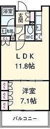 JR山手線 池袋駅 徒歩11分の賃貸マンション 11階1LDKの間取り