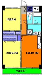 間取図画像 2LDK