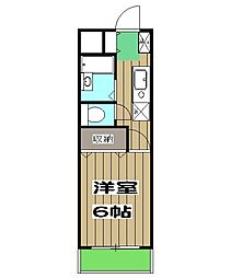 ラーニングキャッスル香A 1Kの間取図画像