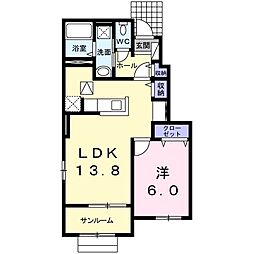 間取図画像 1LDK