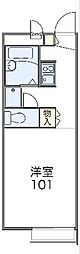 レオパレスサニーヒル 1Kの間取図画像