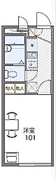 レオパレストラオム 1Kの間取図画像