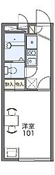 レオパレスみずほアネックス 1Kの間取図画像