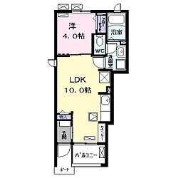 ロトパル 1LDKの間取図画像
