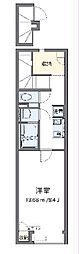 楓 1Kの間取図画像