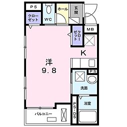 ベラヴィスタ ワンルームの間取図画像