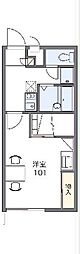レオパレスサンサーラ 1Kの間取図画像