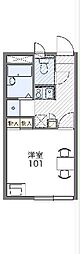 レオパレスCHIYODA 1Kの間取図画像