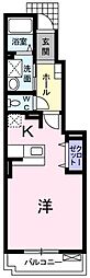 アンジュM2 ワンルームの間取図画像