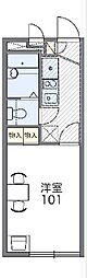 レオパレス大雄 1Kの間取図画像