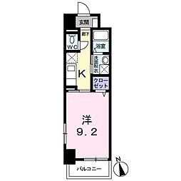ケヤキグランデ 1Kの間取図画像