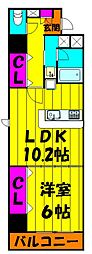 ラコルタ南浦和Sta. 1LDKの間取図画像