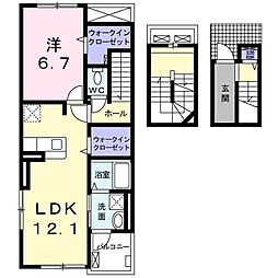 ソフィア 1LDKの間取図画像