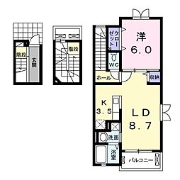 サンリット王禅 1LDKの間取図画像