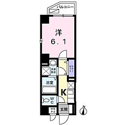 アーバンコート松見坂 1Kの間取図画像