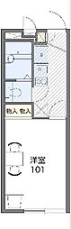 レオパレスファミリア 1Kの間取図画像