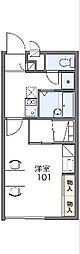 レオパレスケイ 1Kの間取図画像