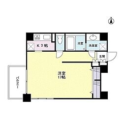 スタイリオ恵比寿ＳＫＹ 9階1Kの間取り
