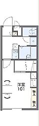 レオパレス井ノ口 1Kの間取図画像