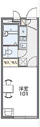 レオパレスマルサン 1Kの間取図画像