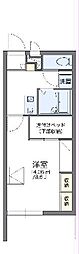 レオパレス青野 1Kの間取図画像