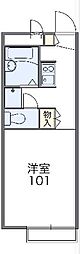 レオパレス井上 1Kの間取図画像