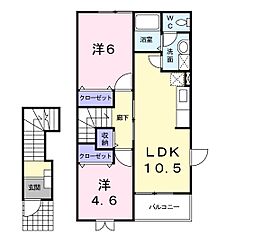 間取図画像 2LDK