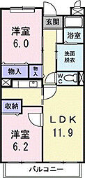 間取図画像 2LDK
