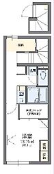 レオパレスサンシャイン2 1Kの間取図画像