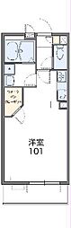 レオネクストナクティ 1Kの間取図画像