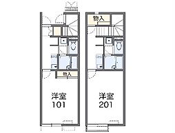 レオネクストひだまり 1Kの間取図画像