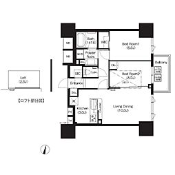 COMFORIA大宮 2LDKの間取図画像