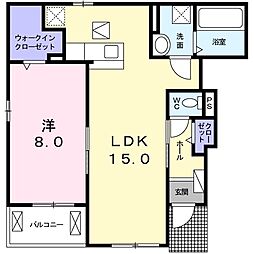 ステラ2 1LDKの間取図画像
