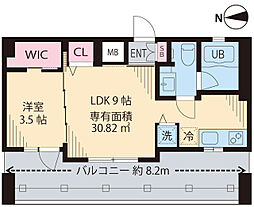 JR京浜東北・根岸線 蒲田駅 徒歩11分の賃貸マンション 6階1LDKの間取り