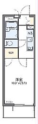レオパレスプラシーボ上島 1Kの間取図画像