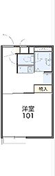 レオパレスロジュマン 1Kの間取図画像