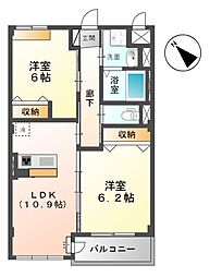 間取図画像 2LDK