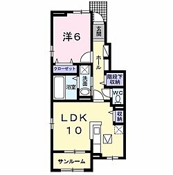 モンテート 1LDKの間取図画像