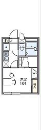 レオパレスGreen 1Kの間取図画像