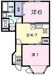 間取図画像 2DK
