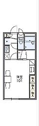 レオパレスMercury 1Kの間取図画像
