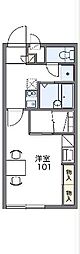 レオパレスたちばな 1Kの間取図画像