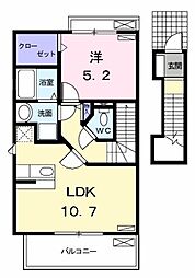 ファミール中野1 1LDKの間取図画像