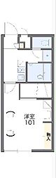 レオパレス沼南3 1Kの間取図画像