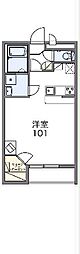 レオパレスソレーユ 1Kの間取図画像