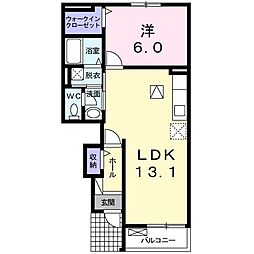 サニーハウス2 1LDKの間取図画像