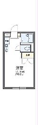 レオパレス鈴蘭 1Kの間取図画像