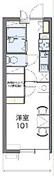 レオパレスエレガントライフ 1Kの間取図画像