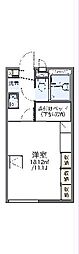 レオパレスS&K 1Kの間取図画像