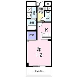 グラン・リーオ ワンルームの間取図画像
